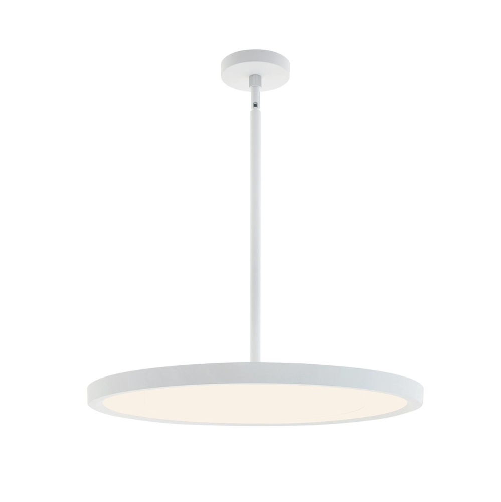 Edge Round 20'' LED Pendant 120-277V 30W 5CCT WH