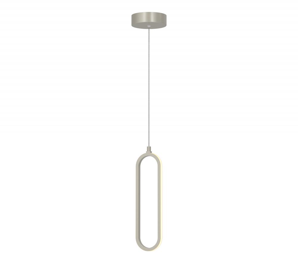 Sienna 12'' LED Pendant 10W 120V NP