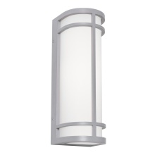 AFX Lighting, Inc. CRNW0616LAJUDTG-PC - Crain 16'' LED Outdoor Sconce 120-277V 20W 5CCT TG w/ PC