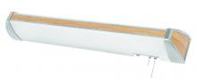 AFX Lighting, Inc. IDB325E8LK - AFX Lighting IDB325E8LK White Frosted Acrylic Overbed Light Fixture with Light Oak Accents