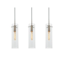 AFX Lighting, Inc. VSAP05MBSNLNR3 - Vista 3 Light Linear Pendant, 60W, SN