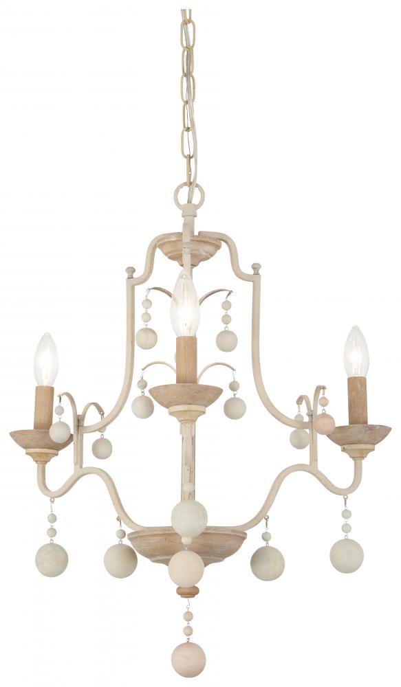 Colonial Charm - 3 Light Semi Flush