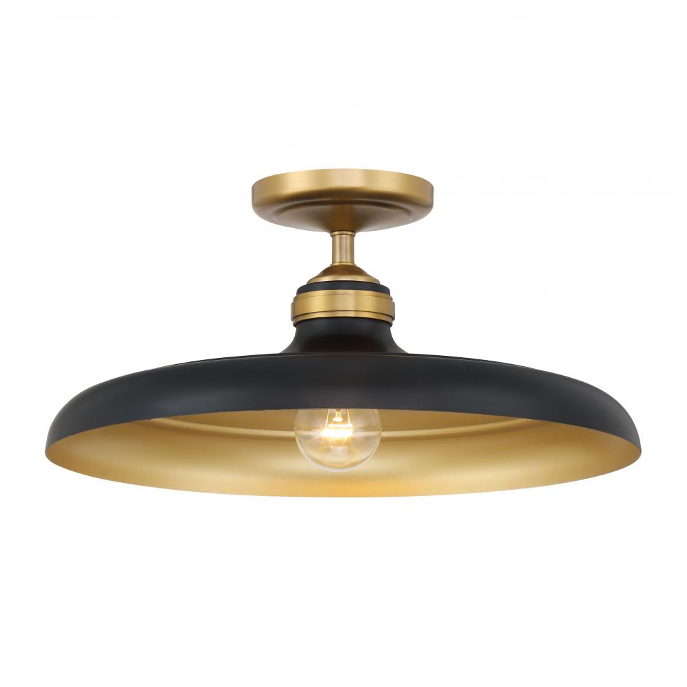 Crowne 16" 1-Light Semi Flush