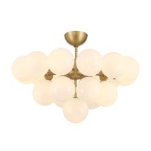 Minka-Lavery 12079-732 - Lunara 28" 19-Light Convertible Chandelier/Semi-Flush Mount
