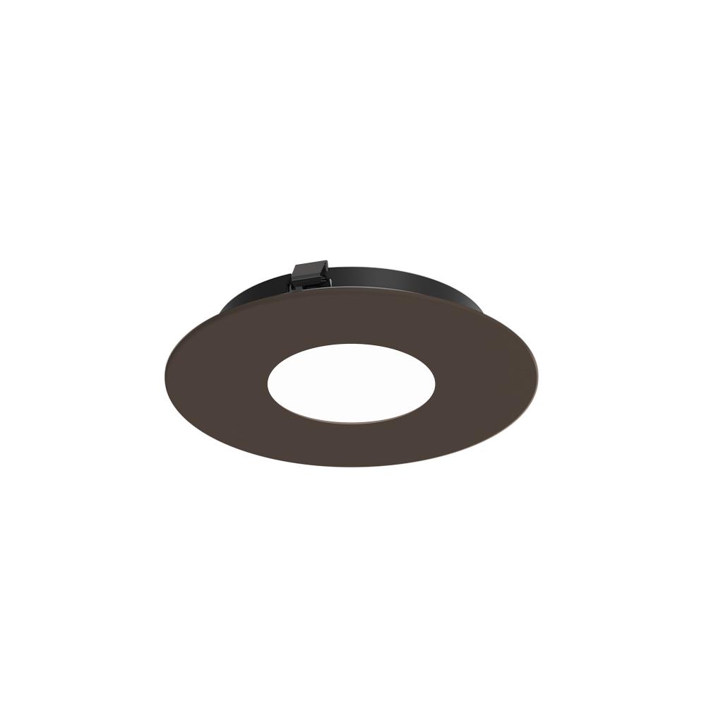 3" Apollo Round Flanged Pinhole Trim, Bronze Finish