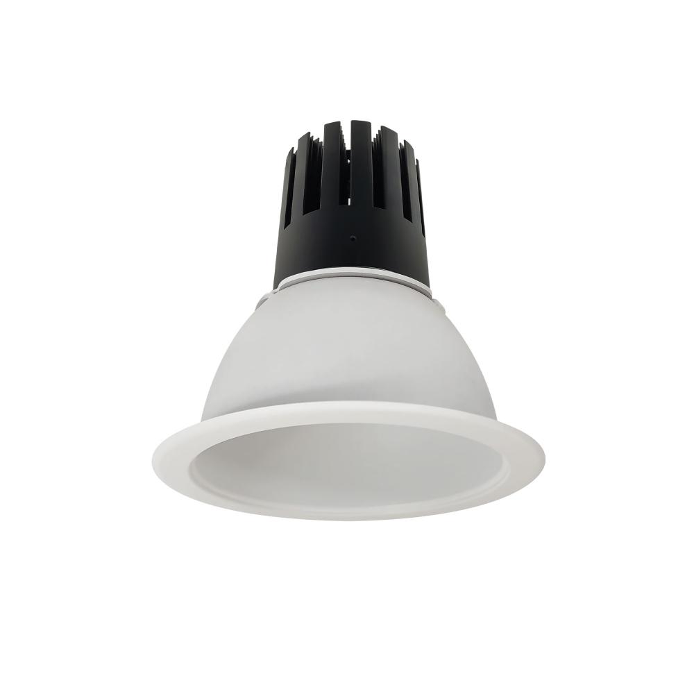 6" Sapphire III Round Open Reflector for Integral EM Test Switch, 5500lm, 4000K, Flood Optic,