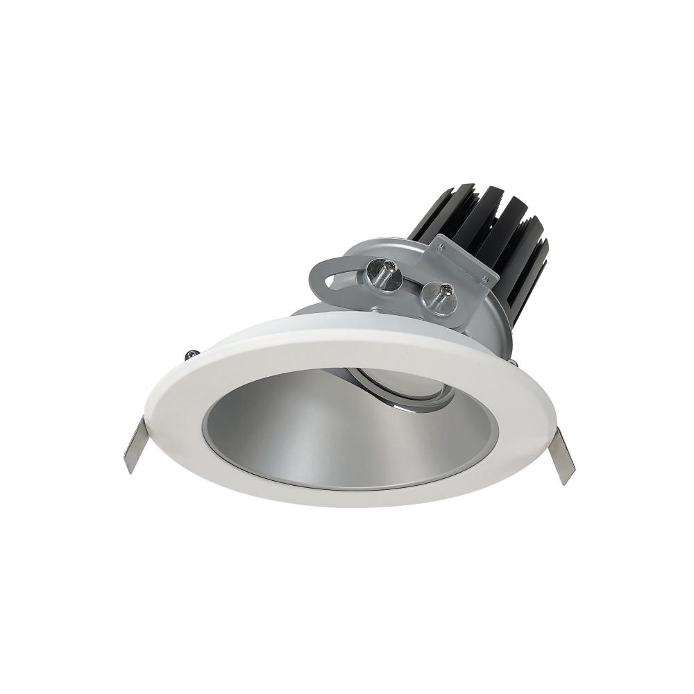 6" Sapphire III Round Adjustable Reflector, 4500lm, 3000K, Flood Optic, Haze Reflector/Matte