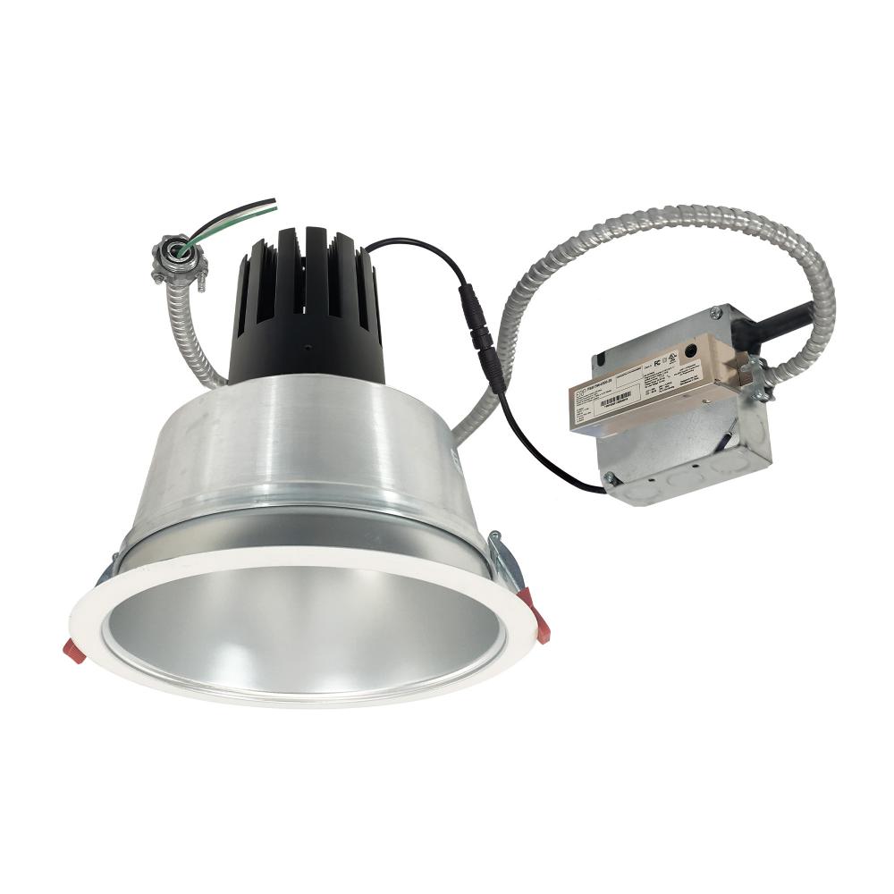 8" Sapphire III Retrofit, Diffused Clear Reflector/Matte Powder White Flange, 120V; Phase