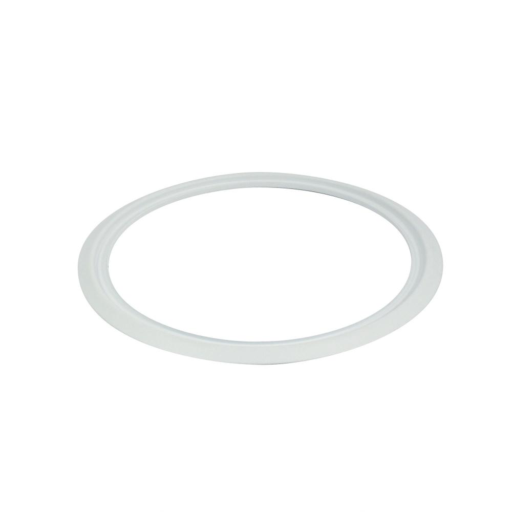 6" Oversize Ring for 6" Can-less Downlights, Matte Powder White finish