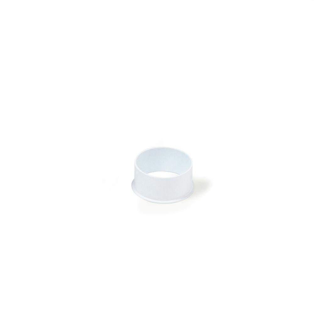3/4" Matte Powder White Opaque Snoot for 1" Iolite Trims