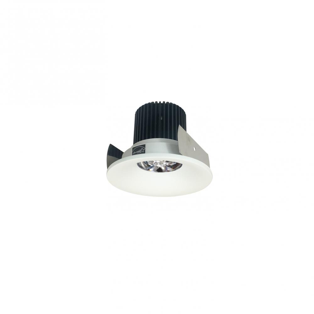 2" Iolite LED Round Bullnose, 10-Degree Optic, 850lm / 12W, 4000K, Matte Powder White Finish