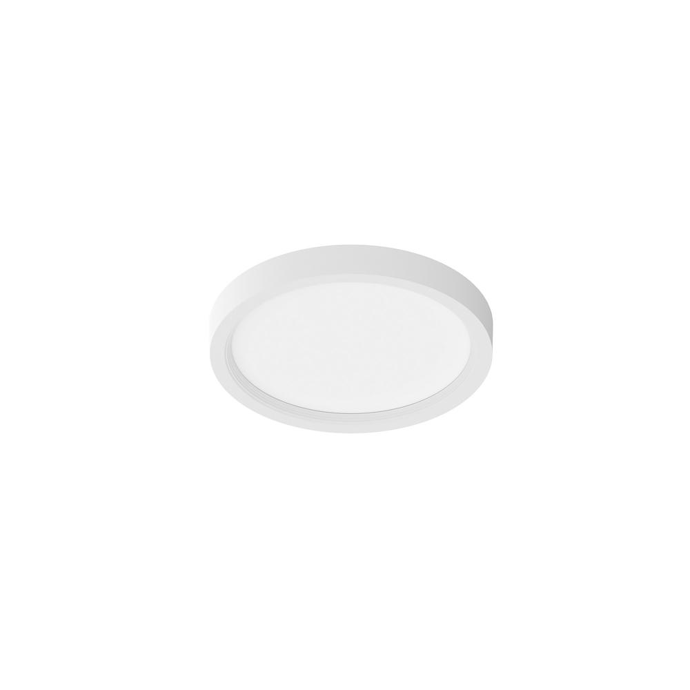 4" SURF Round LED Surface Mount with Dedicated CCT, 850lm / 11W, 3000K, Matte Powder White