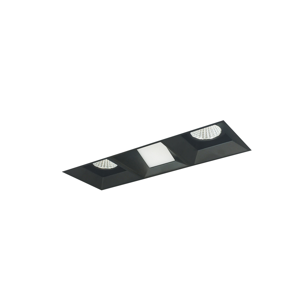 Iolite MLS 3-Head Trimless Reflector Kit, 3500K, 1000lm, Black Fixed Downlt./Wall Wash Trims