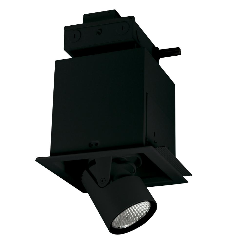 Pull-Down LED Trimless 1-Head MLS, 30W / 2100lm per Head, Flood, 2700K, Black, 120V Triac/ELV/0-10V