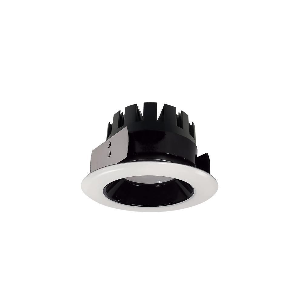4" Marquise III Round Open Reflector, 900lm, 2700K, Spot Optic, Black Reflector/White Flange