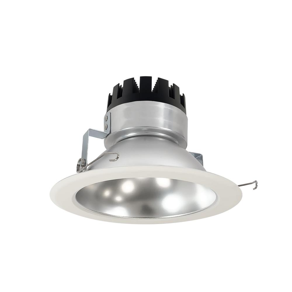 6" Marquise III Round Open Reflector, 1500lm, 3500K, Flood Optic, Diffused Clear Reflector/White