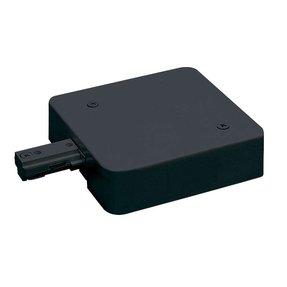 Live End Feed w/ Current Limiter, 2.5 Amps, One-Circuit Track, Black Finish