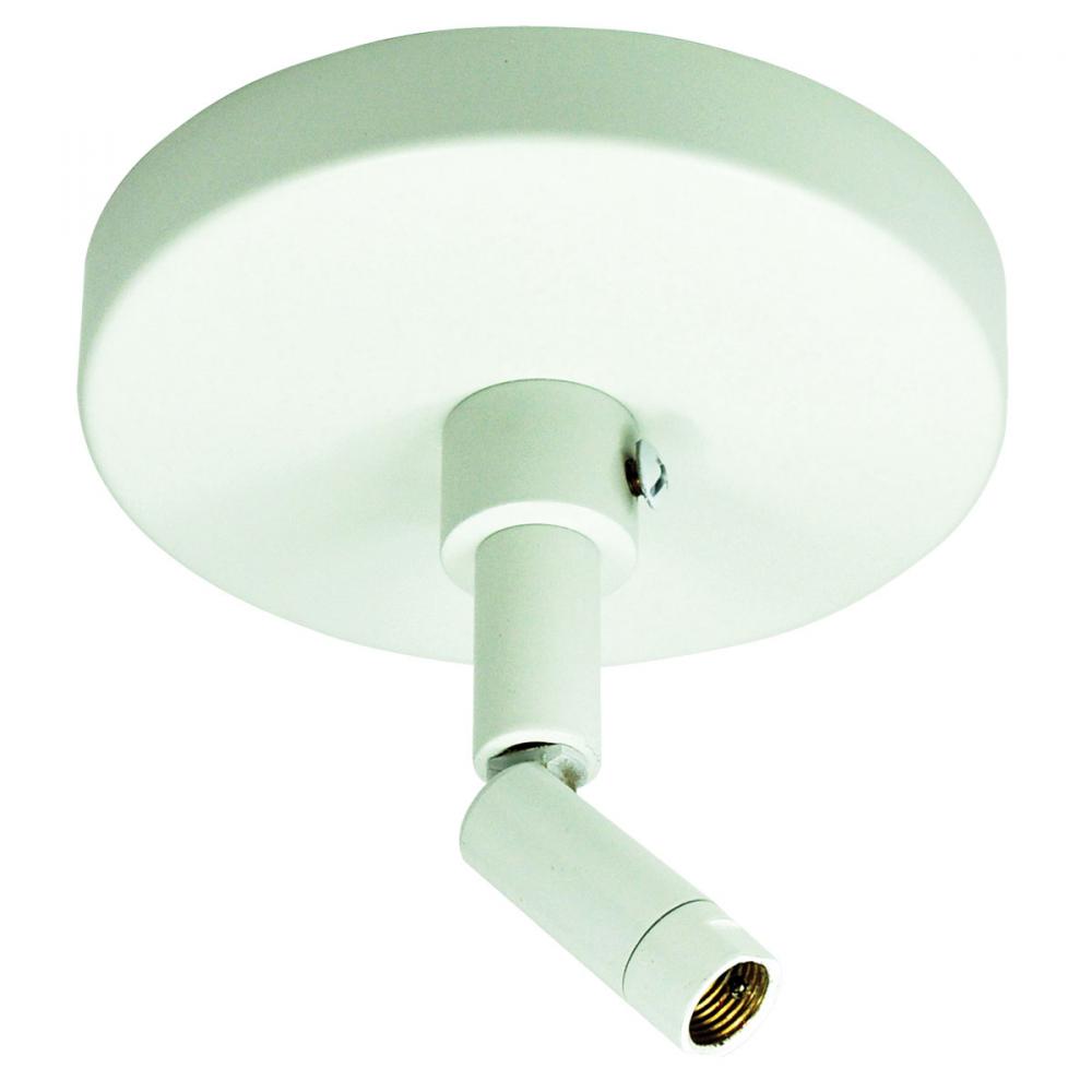 Sloped Ceiling Canopy for Track Pendant Kits, White Finish