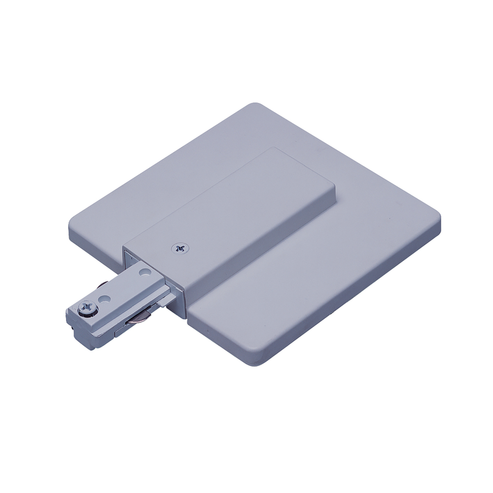 Live End Feed with Canopy, Two-Circuit Track, Silver Finish