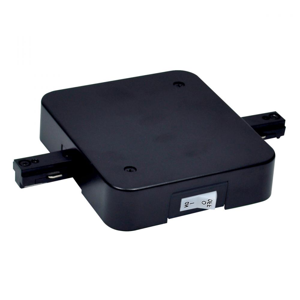 In-Line Feed w/ Circuit Limiter, 10 Amps, One-Circuit Track, Black Finish