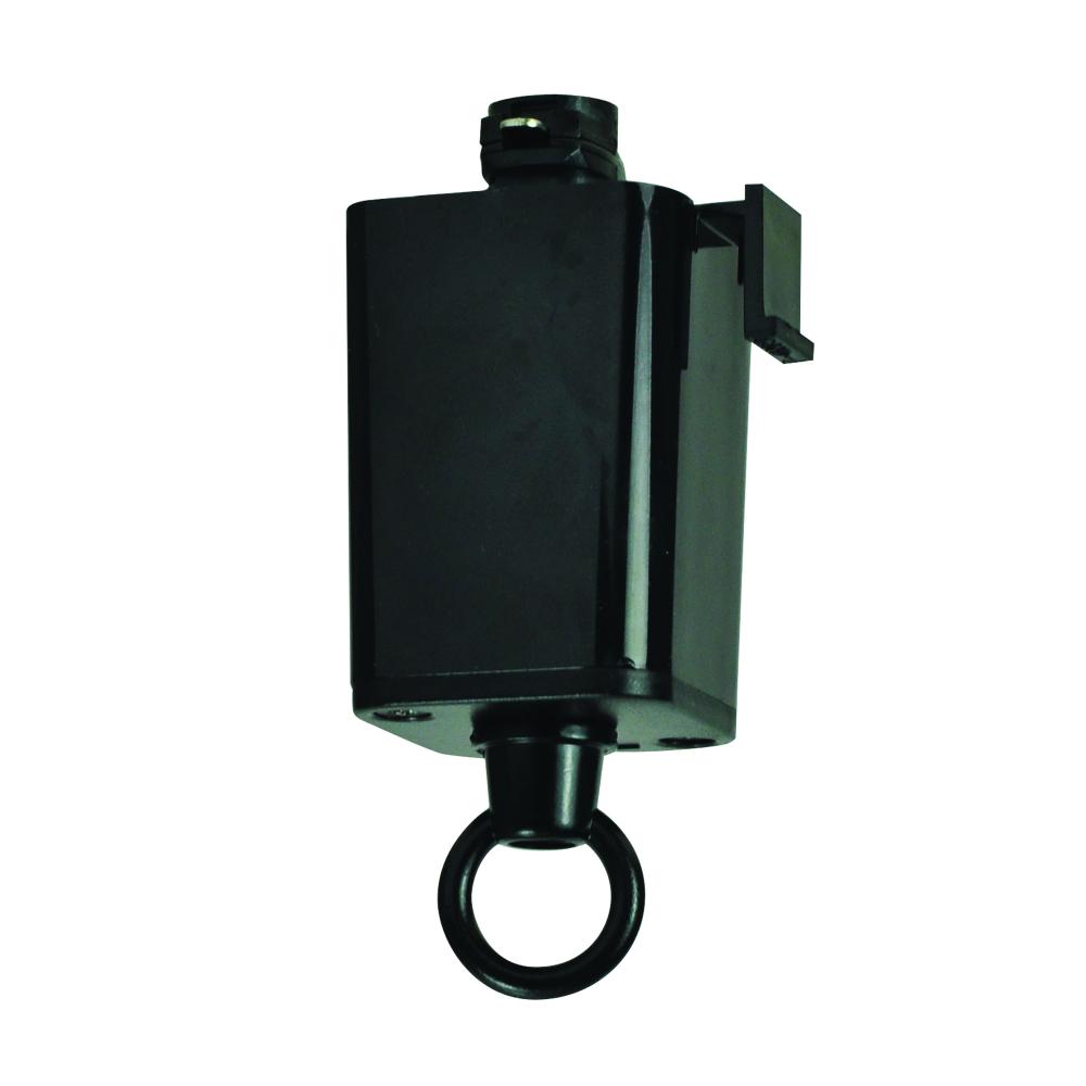 Pendant Adapter for J-Style Track Systems, Black Finish