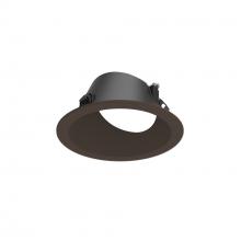 Nora NAPF-3RWWBZ/FL - 3" Apollo Round Flanged Wall Wash Trim with Frosted Lens, Bronze Finish
