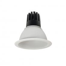 Nora NC3-61L627FMPW/EMI - 6" Sapphire III Round Open Reflector for Integral EM Test Switch, 5500lm, 2700K, Flood Optic,