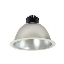 Nora NC3-81L230FDMPW/EMI - 8" Sapphire III Round Open Reflector for Integral EM Test Switch, 1500lm, 3000K, Flood Optic,