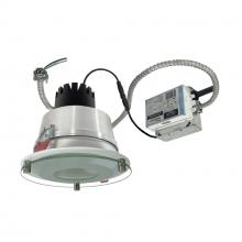 Nora NCR3-68L230NC12MPW - 6" Sapphire III Retrofit Deco Glass Reflector, Matte Powder White Reflector/Matte Powder White