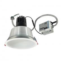Nora NCR3-81L627FC01MPW - 8" Sapphire III Retrofit, Matte Powder White Reflector/Matte Powder White Flange, 120V; 0-10V