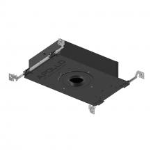 Nora NHAPNIC-3R10L24012DP - 3" Apollo Round IC Airtight New Construction Housing w/ 0.875" to 1.25" Ceiling Collar,