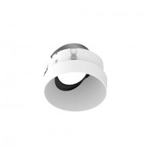 Nora NIOC-4RTLSLAMPW - 4" Iolite Can-less Round Trimless Adjustable Slot, Bright White finish