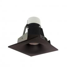 Nora NIR-4SNBCDXBZ - 4" Iolite LED Square Bullnose Retrofit, 800lm / 12W, Comfort Dim, Bronze Finish