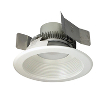 Nora NLCBC2-55235WW/A - 5" Cobalt Click Round Retrofit Baffle, 750lm / 10W, 3500K, White Baffle / White Flange