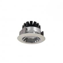 Nora NRM3-41L240FCW - 4" Marquise III Round Open Reflector, 1500lm, 4000K, Flood Optic, Clear Reflector/White Flange