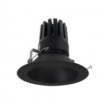 Nora NRM3-61L330FBB - 6" Marquise III Round Open Reflector, 2000lm, 3000K, Flood Optic, Black Reflector/Black Flange