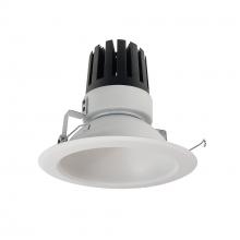 Nora NRM3-61L430FMPW - 6" Marquise III Round Open Reflector, 2500lm, 3000K, Flood Optic, Matte Powder White