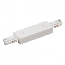 Nora NT-2312W - I-Connector for Two-Circuit Track, White Finish