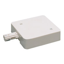 Nora NT-348W/2.5A - Live End Feed w/ Current Limiter, 2.5 Amps, One-Circuit Track, White Finish