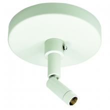 Nora NT-349W - Sloped Ceiling Canopy for Track Pendant Kits, White Finish
