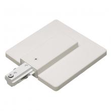 Nora NT-2352W - Live End Feed with Canopy, Two-Circuit Track, White Finish