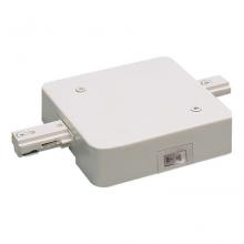 Nora NT-358W/4A - In-Line Feed w/ Circuit Limiter, 4 Amps, One-Circuit Track, White Finish