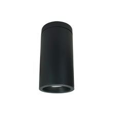 Nora NYLD2-6S10230BBB4 - 6" Cobalt Surface Mount Cylinder, Black, 1000L, 3000K, Black/Black Baffle, 120V Triac/ELV/0-10V