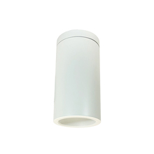 Nora NYLS3-6S1L235SC12WWW - 6" Sapphire III Surface Mount White Cylinder, Matte Powder White Reflector/Matte Powder White