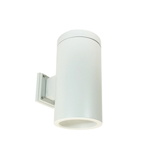 Nora NYLS3-6W1L535NP01WWW - 6" Sapphire III Wall Mount White Cylinder, Matte Powder White Reflector/Matte Powder White