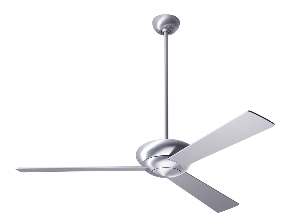 Altus Fan; Brushed Aluminum Finish; 42" Mahogany Blades; No Light; Fan Speed and Light Control