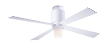 Modern Fan Co. LAP-FM-GW-50-SV-552-002 - Lapa Flush Fan; Gloss White Finish; 50" Silver Blades; 17W LED; Fan Speed and Light Control