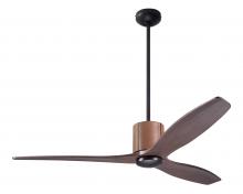 Modern Fan Co. LLX-DBTA-54-MG-NL-RC - LeatherLuxe DC Fan; Dark Bronze Finish wt Tan Leather; 54" Mahogany Blades; No Light; Remote Con