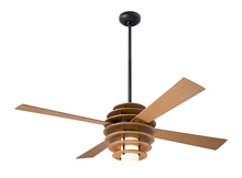 Modern Fan Co. SLA-MP-52-WH-LED-002 - Stella Fan; Maple/Dark Bronze Finish; 52" White Blades; 17W LED; Fan Speed and Light Control