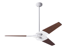Modern Fan Co. TOR-GW-52-MG-NL-002 - Torsion Fan; Gloss White Finish; 52" Mahogany Blades; No Light; Fan Speed and Light Control